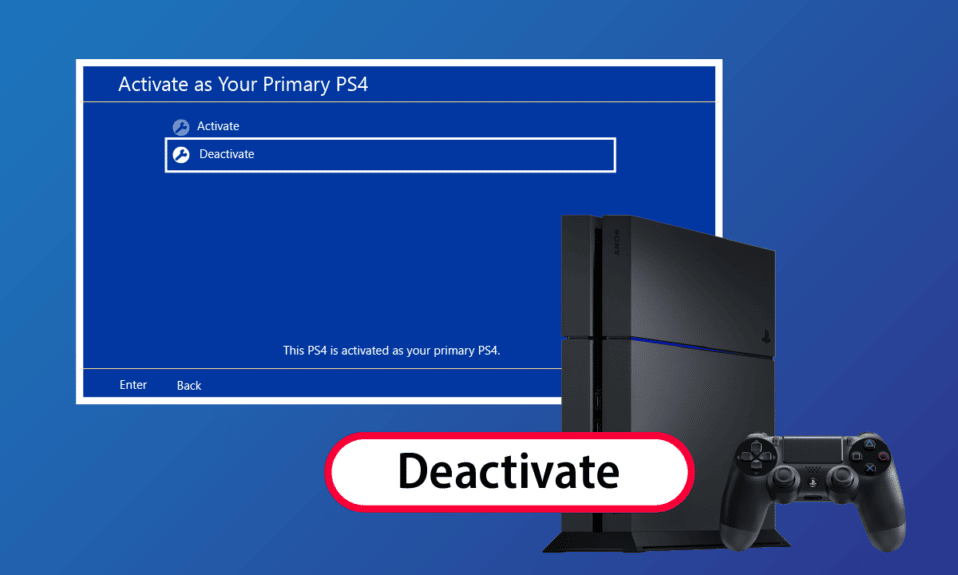 Come disattivare la console PS4 primaria