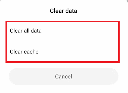 Atingeți Ștergeți memoria cache - Ștergeți toate datele una câte una | Remediați aplicația Twitch care nu funcționează pe Android