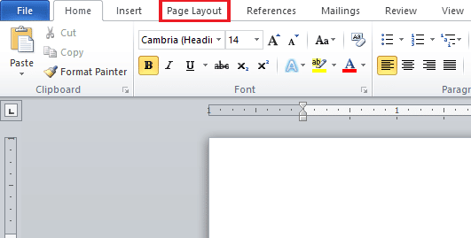 Klik pada tata letak halaman | Cara Mengubah Warna Latar Belakang di Microsoft Word