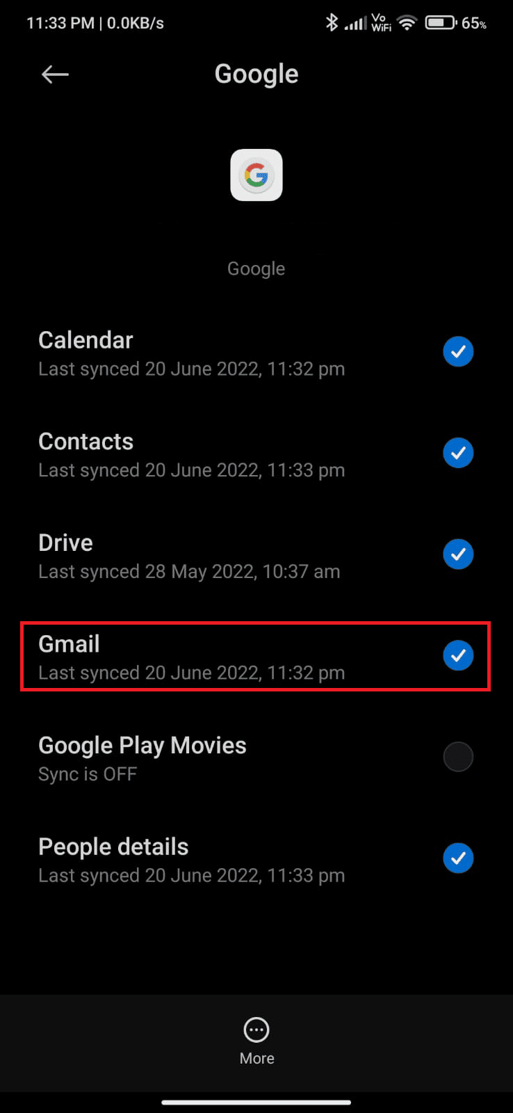 現在，等待一段時間，然後再次點擊 Gmail。