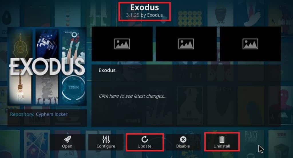 Actualización de Kodi Exodus Redux