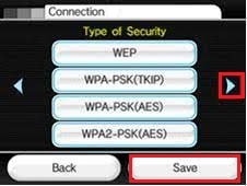 Tip de securitate Conexiune WiFi Nintendo Wii