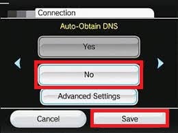 Ne pas obtenir automatiquement le DNS Nintendo Wii Oui Non