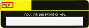 point d'accès sécurisé saisir le mot de passe WEP WAP WPA