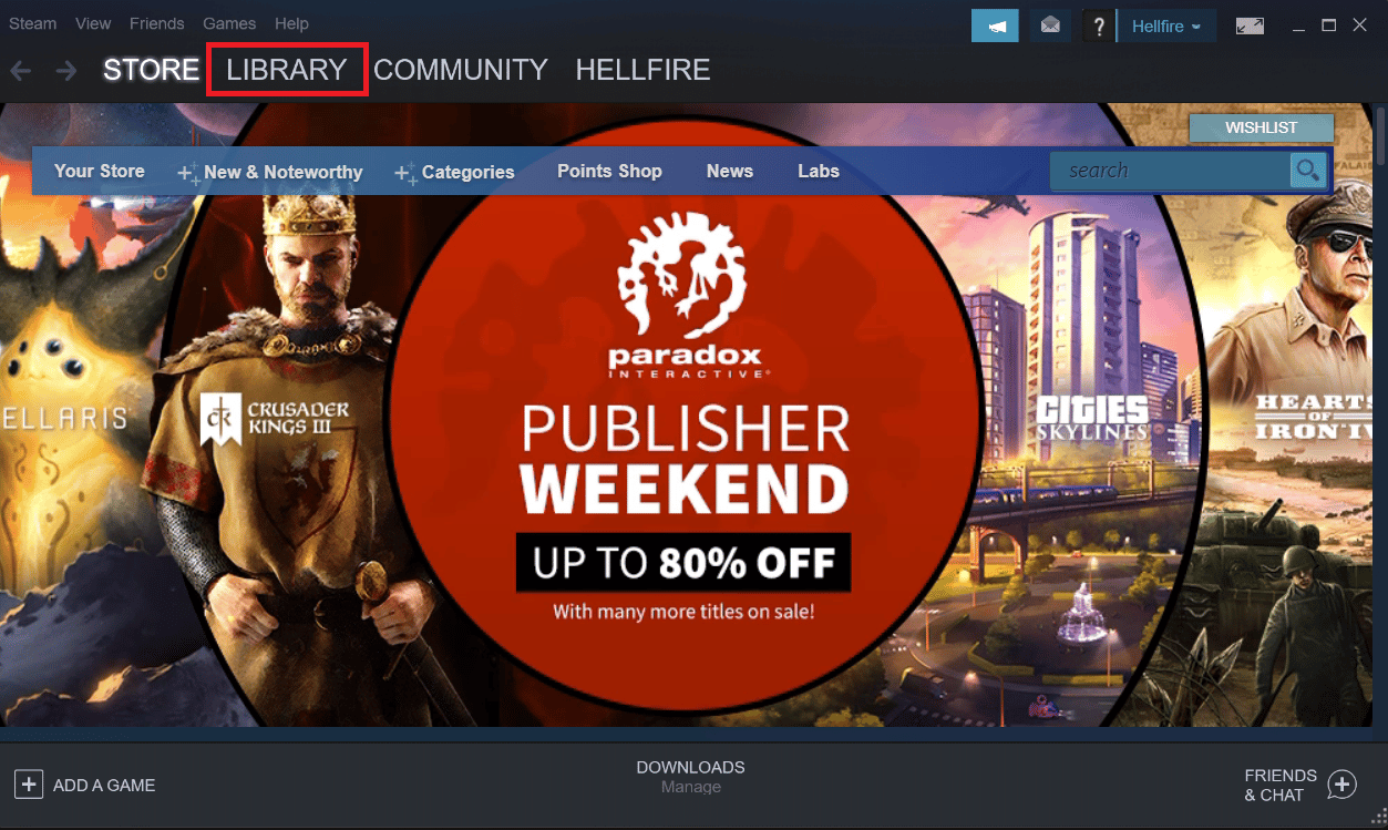 vai alla scheda Libreria. Risolto il problema con il gioco Steam disinstallato casualmente