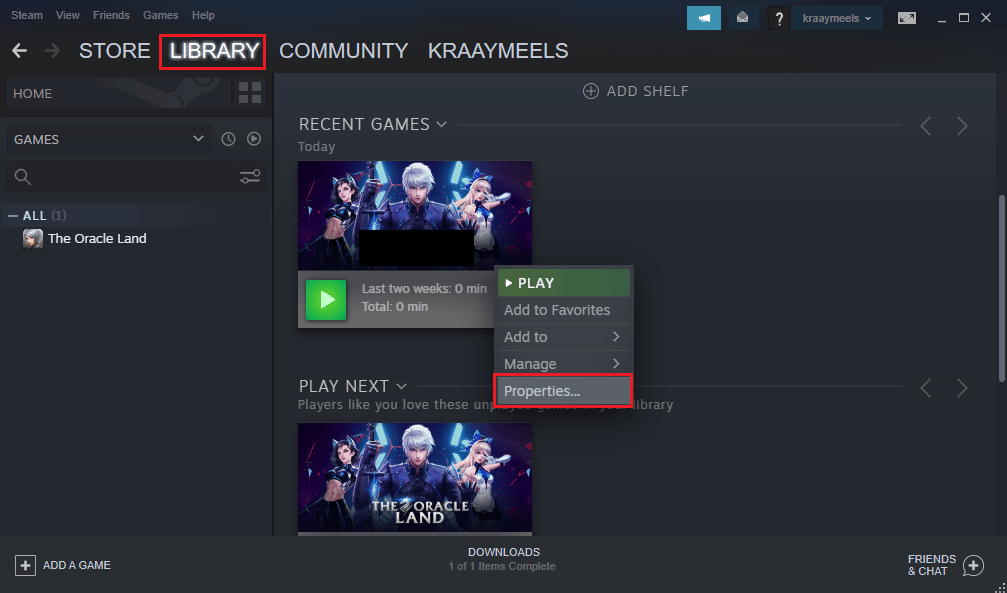 Arahkan ke tab PERPUSTAKAAN di halaman beranda aplikasi Steam. Perbaiki Pengecualian Tidak Tertangani CoD Black Ops 2 Tertangkap di Windows 10