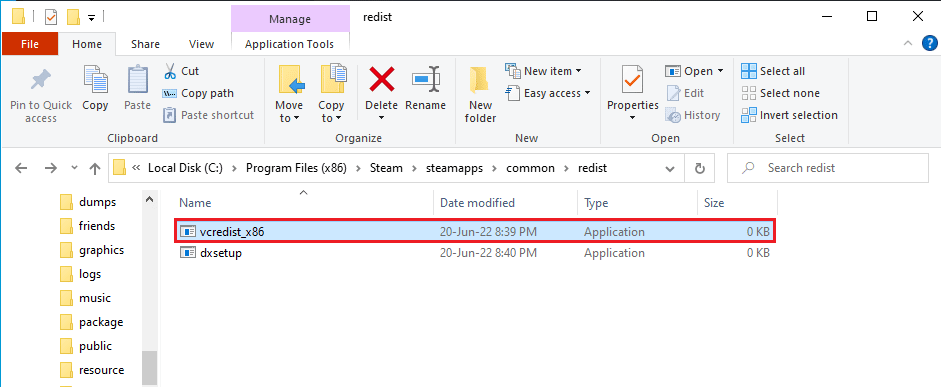 Klik dua kali pada file vcredist x86.exe untuk menjalankan Perpustakaan Visual C yang tepat