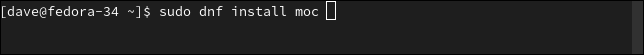 Installazione di MOC su Fedora