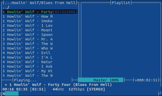 音楽トラックを再生するMOC