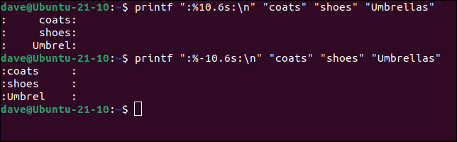 Usando o modificador de precisão para limitar o número de caracteres que são impressos de uma string