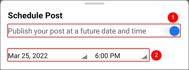 Spécifiez la date et l'heure.