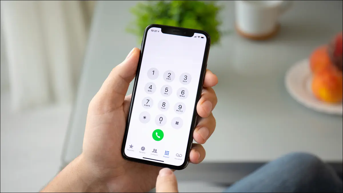 telefon çevirici uygulaması bir iphone'da açık