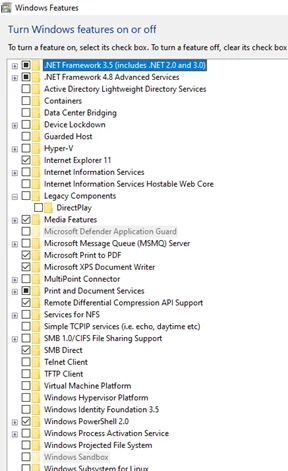 Asegúrese de que NETFramework