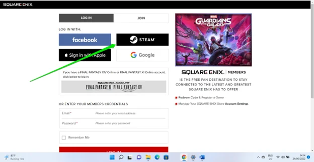 Collega il tuo account Steam al tuo abbonamento Square Enix