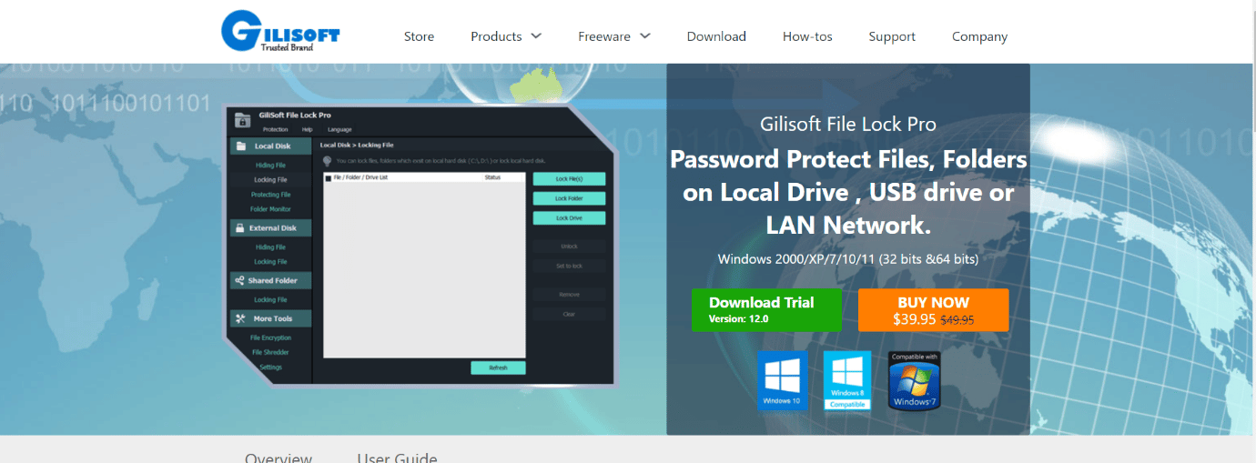 Gilisoft File Lock Pro beste Ordnersperrsoftware für Windows 7 10 PC kostenloser Download