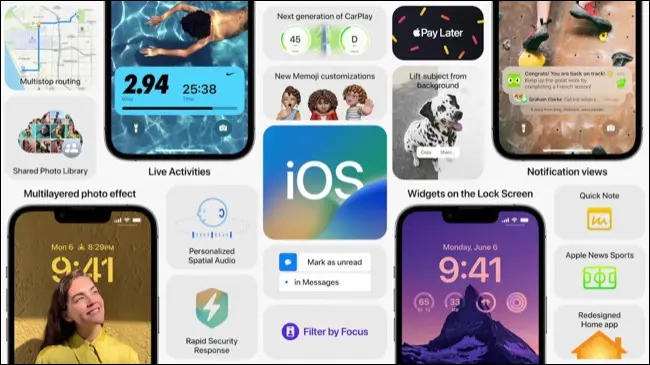 Características de iOS 16