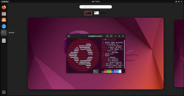 Ubuntu 22.04의 활동 보기