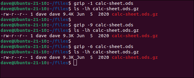 使用具有不同優先級的 gzip 來提高速度和壓縮率