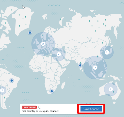 NordVPN 的快速連接功能