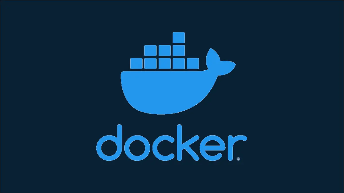 Ilustracja przedstawiająca logo Docker