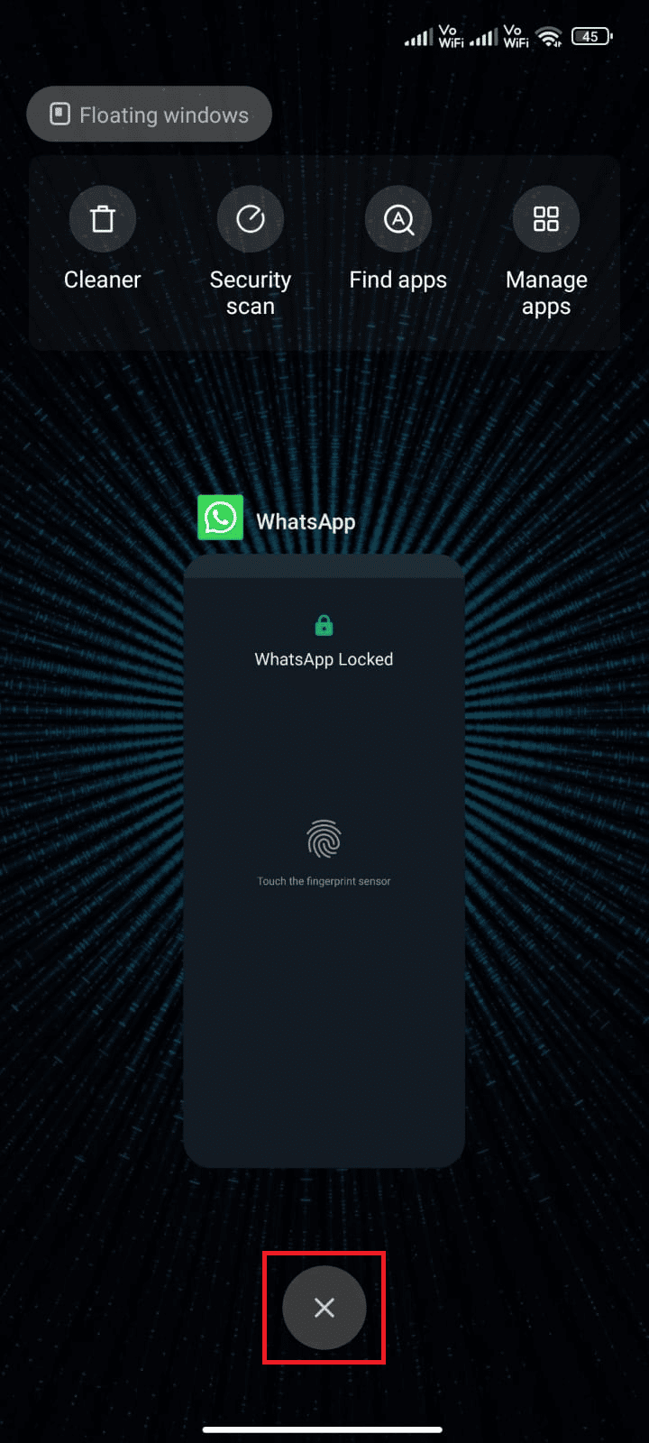 WhatsApp'ı yeniden başlatın