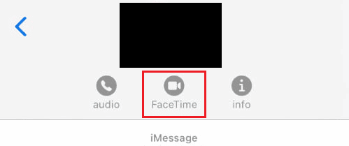 从顶部点击 FaceTime 选项