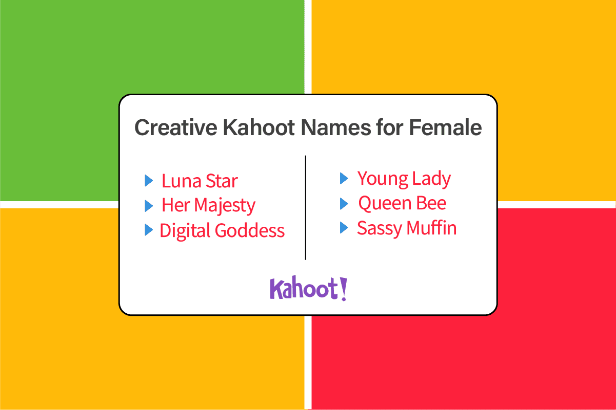 女性的创意 Kahoot 名字