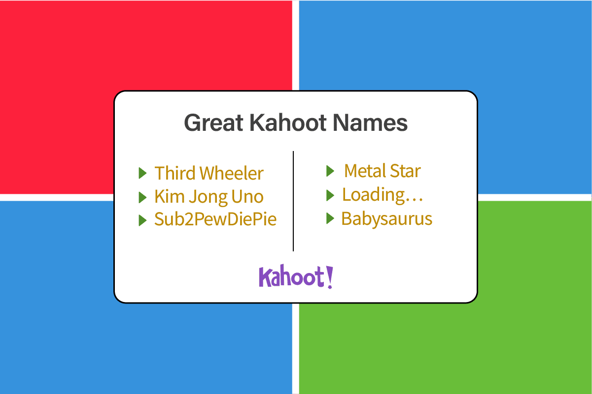 伟大的 Kahoot 名字