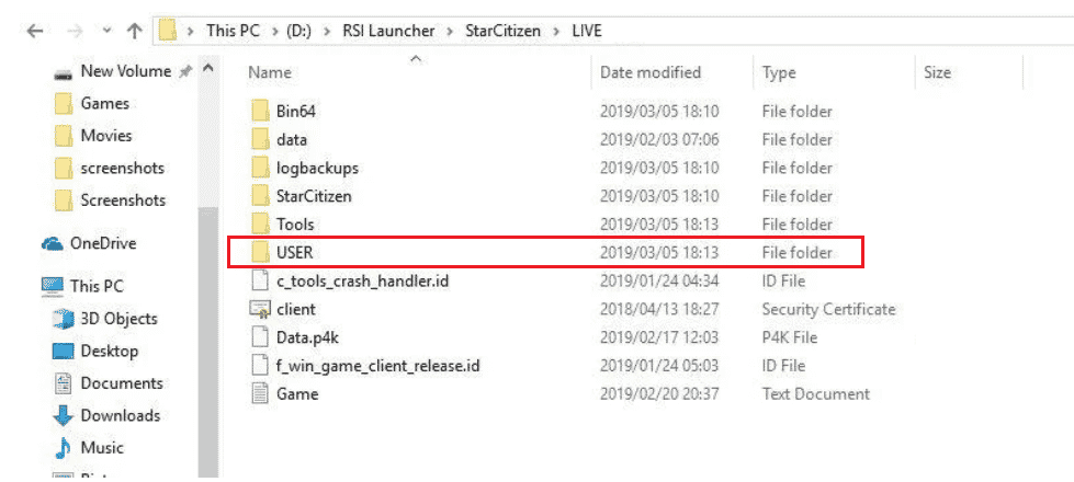 用户文件夹 RSI Launcher C D 程序文件 Roberts Space Industries StarCitizen