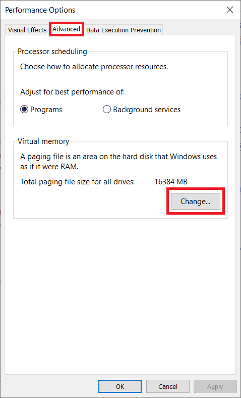 Haga clic en el botón Cambiar. Solucionar el bloqueo de GTA 5 al iniciar en Windows 10