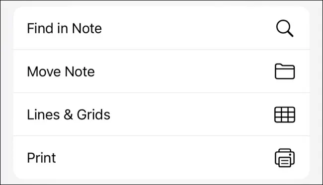 在 Apple Notes 中查找文本