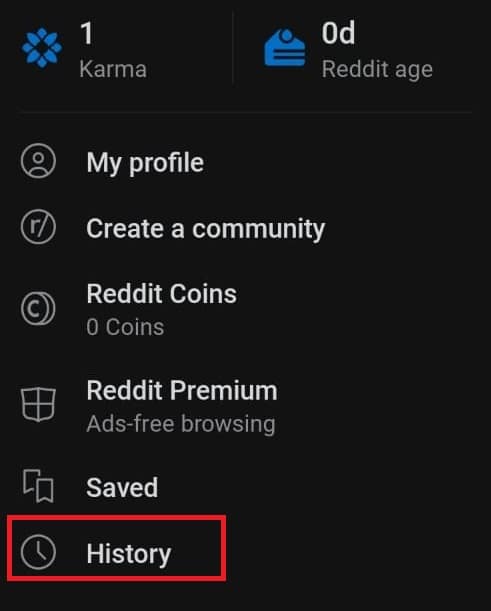 点击历史 |如何删除 Reddit App 上的历史记录
