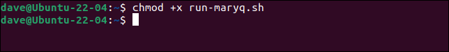 使用 chmod 使脚本可执行