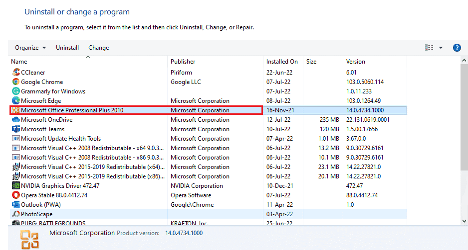 找到 Microsoft Office 程序