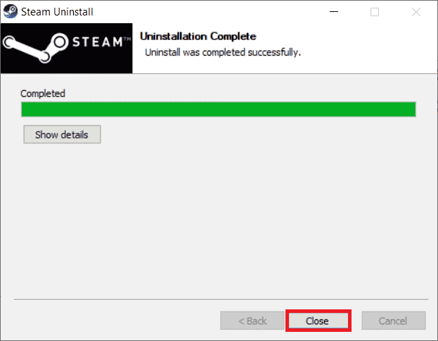 单击关闭。如何修复无法在 Windows 10 中初始化 Steam API