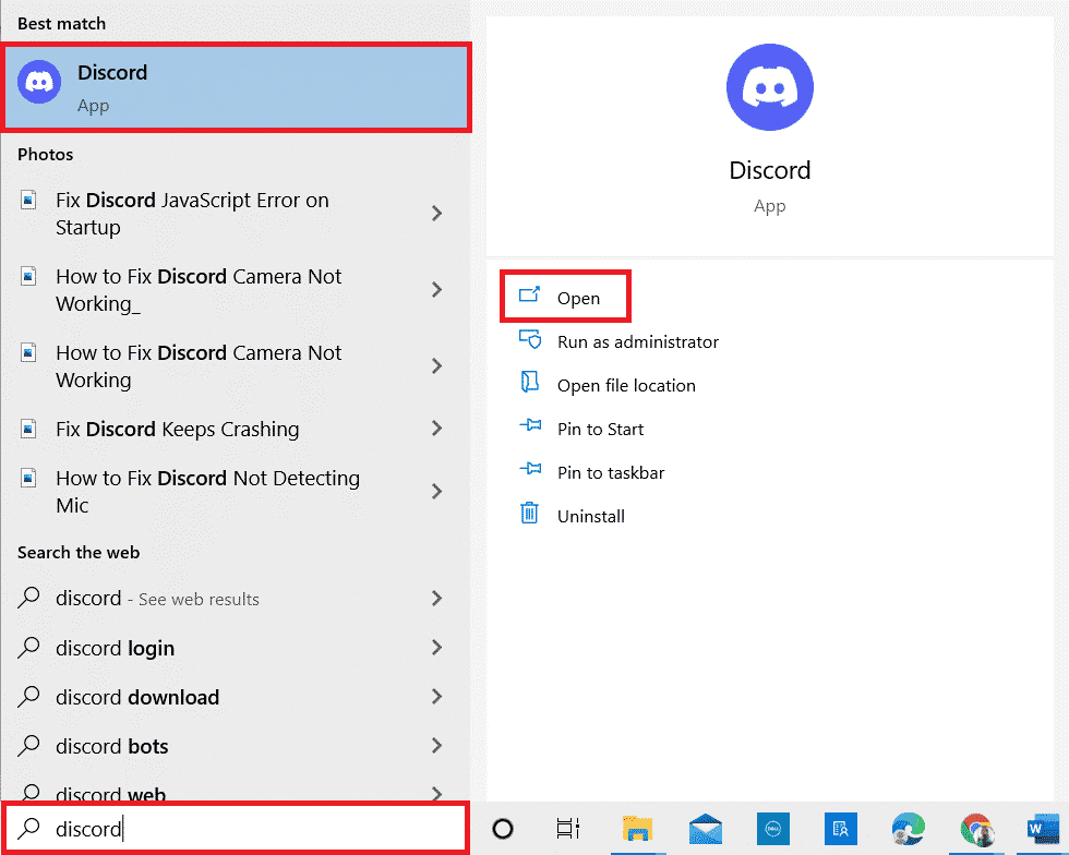 打開不和諧。修復 Discord 屏幕共享在 Windows 10 中不起作用