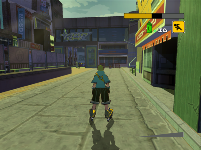 通過 xemu 在 macOS 上運行的 Jet Set Radio Future