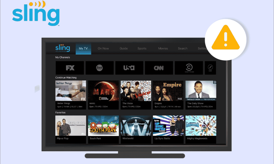 在 Windows 10 上修复 Sling TV Down