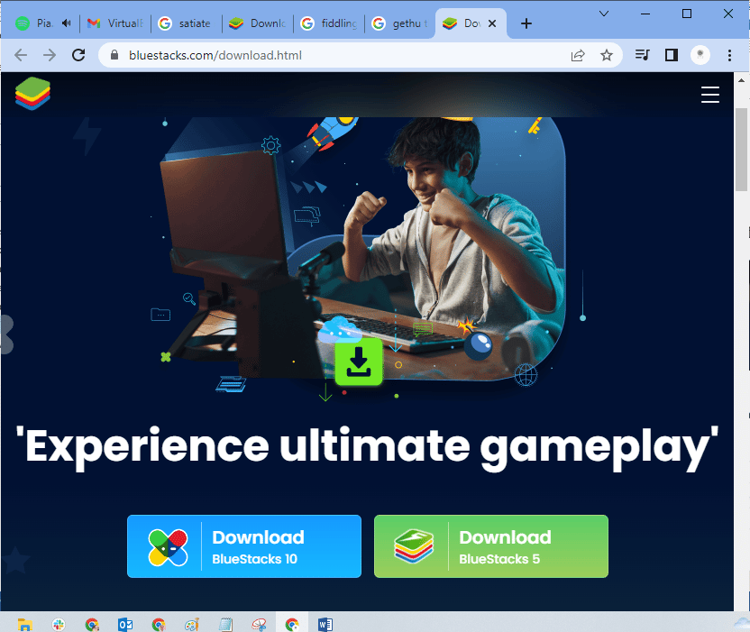 Acesse este link e baixe a versão mais recente do BlueStacks