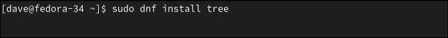 在 Fedora 上安装树