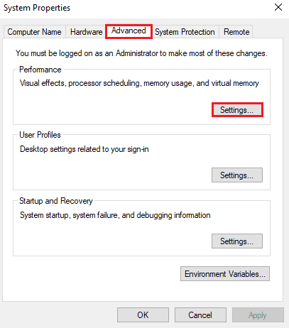 Haga clic en Configuración | Arreglar el error de memoria referenciada de Arma 3 en Windows 10