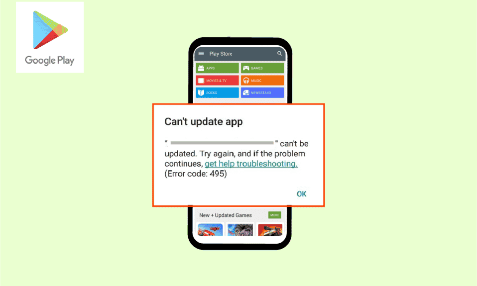Arreglar el código de error 495 de Google Play en Android