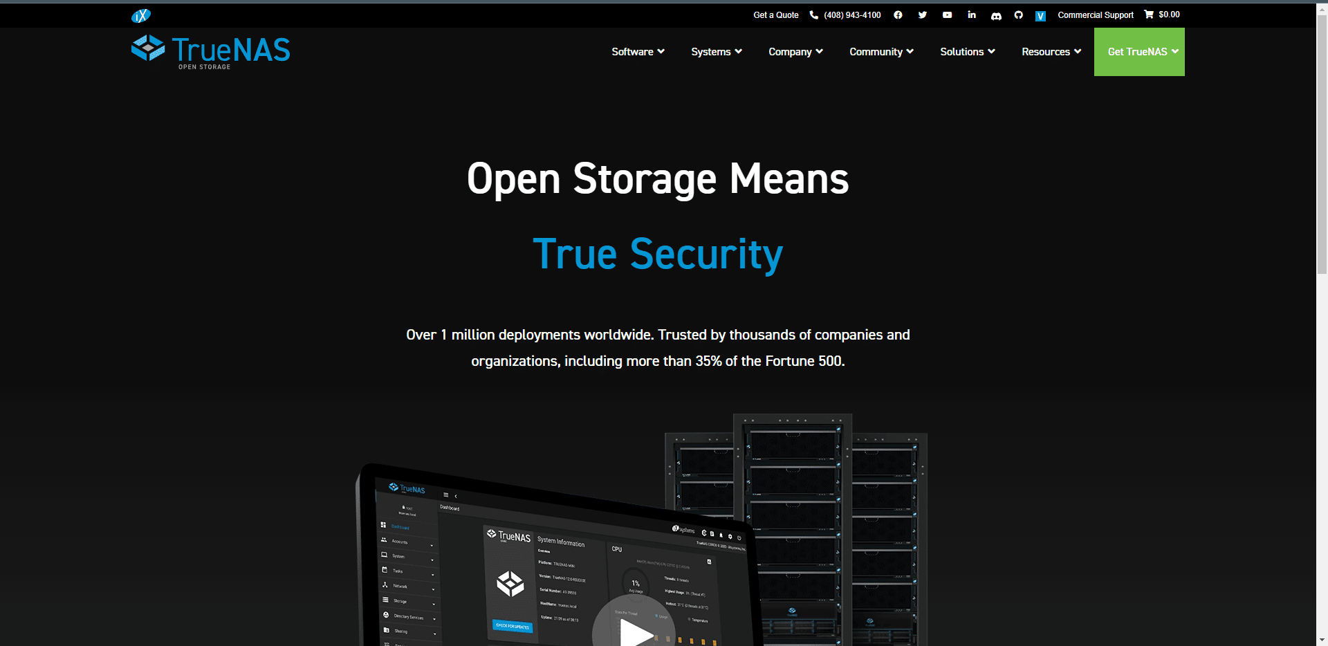 เว็บไซต์อย่างเป็นทางการของ FreeNAS ซอฟต์แวร์ NAS ฟรีที่ดีที่สุด