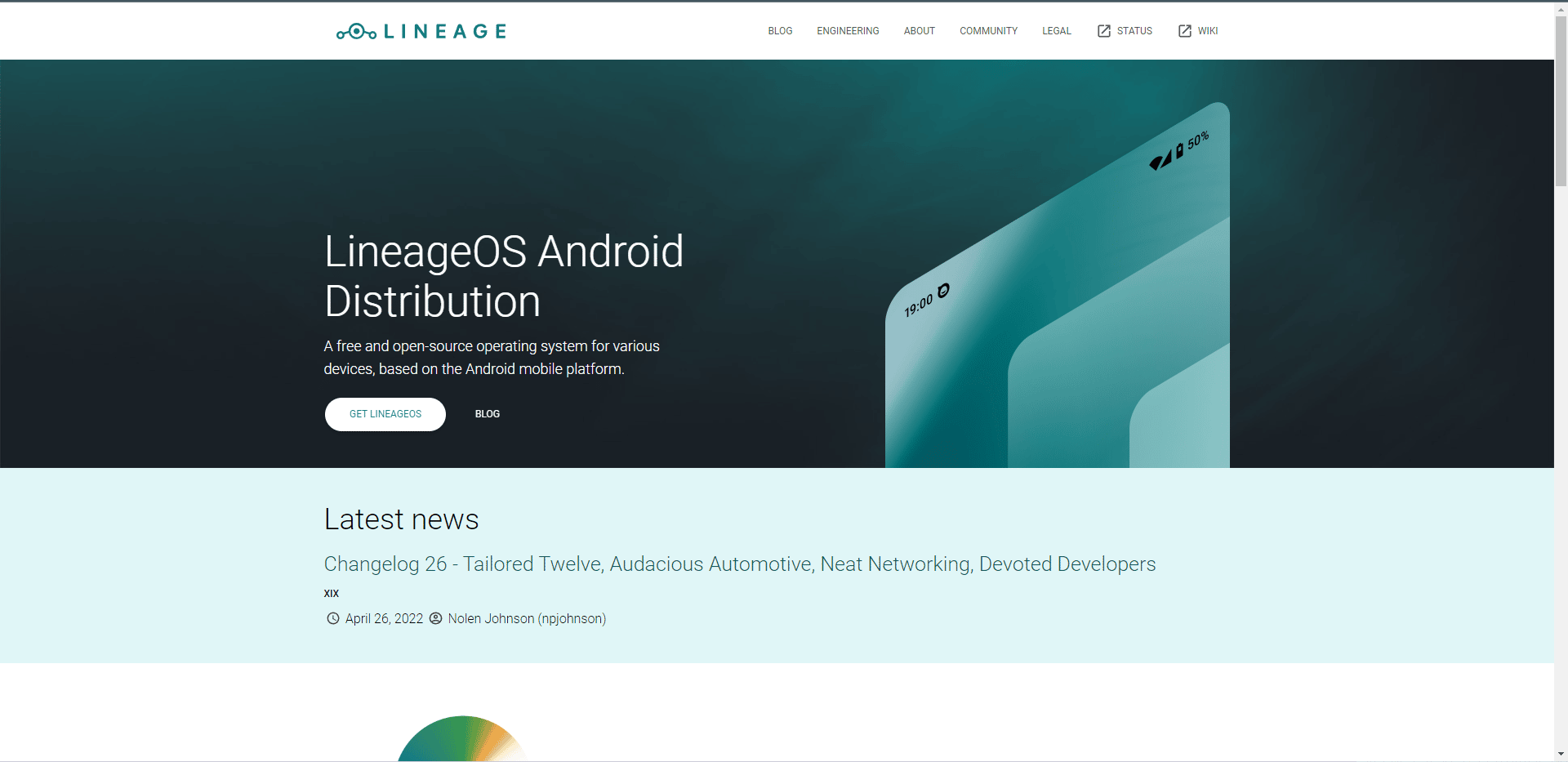 الموقع الرسمي LineageOS