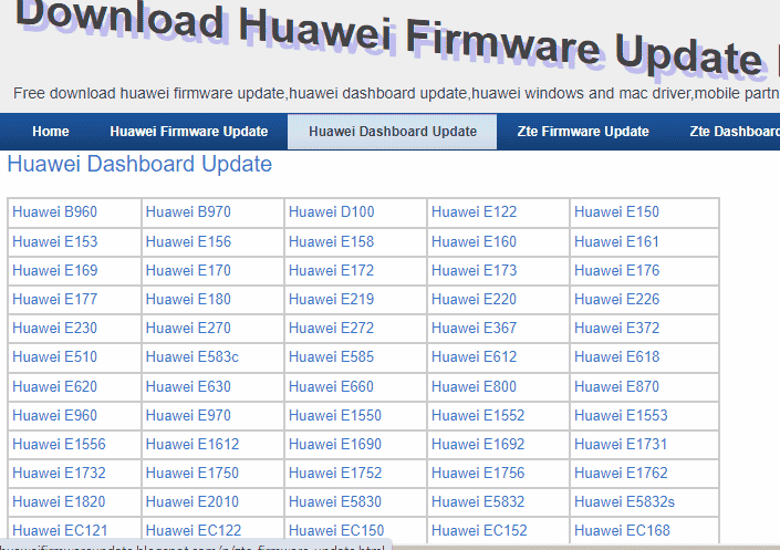 เปิดเว็บไซต์อย่างเป็นทางการสำหรับการอัปเดตแดชบอร์ดของ Huawei วิธีปลดล็อกโมเด็ม Huawei