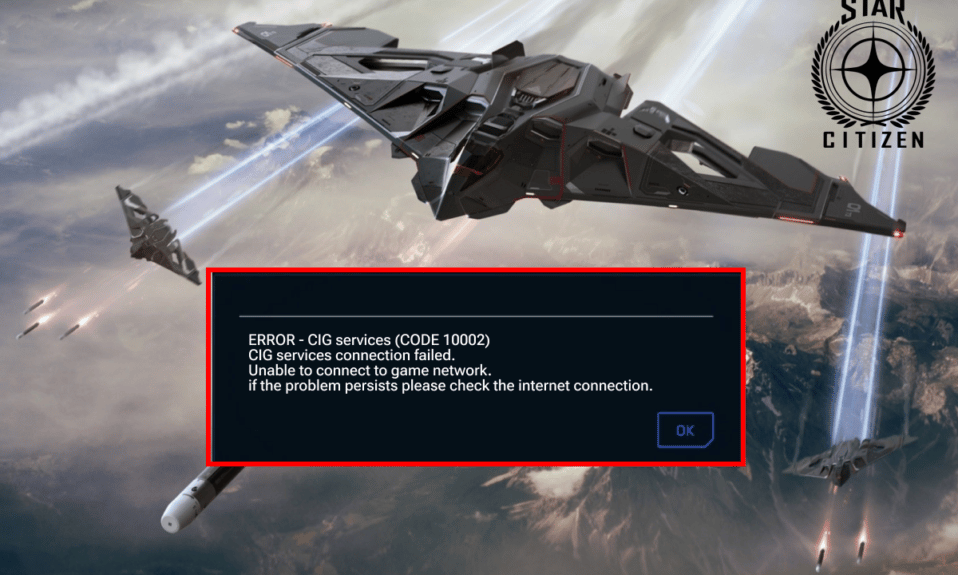 Исправить ошибку Star Citizen 10002 в Windows 10