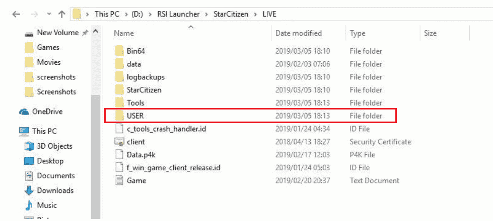 ПАПКА ПОЛЬЗОВАТЕЛЯ RSI Launcher CD Program Files Roberts Space Industries StarCitizen