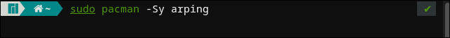 Installazione di arping su Manjaro