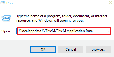 ป้อนข้อมูล localappdata FiveM FiveM Application Data