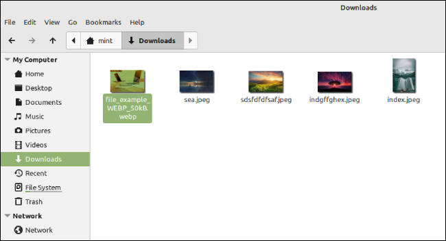 Linux Mint Vanessa — XApp Thumbnailers